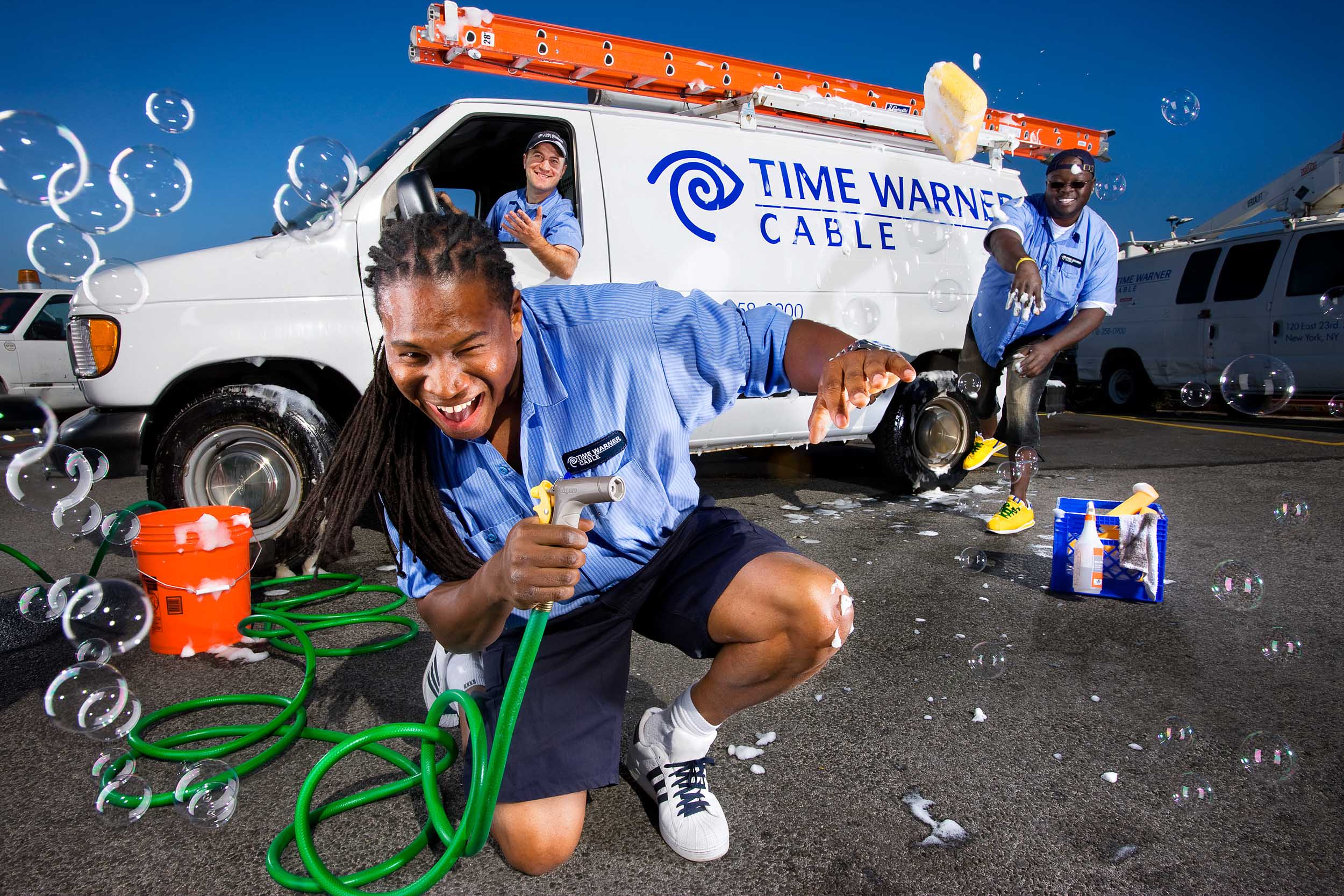A water fight in August!