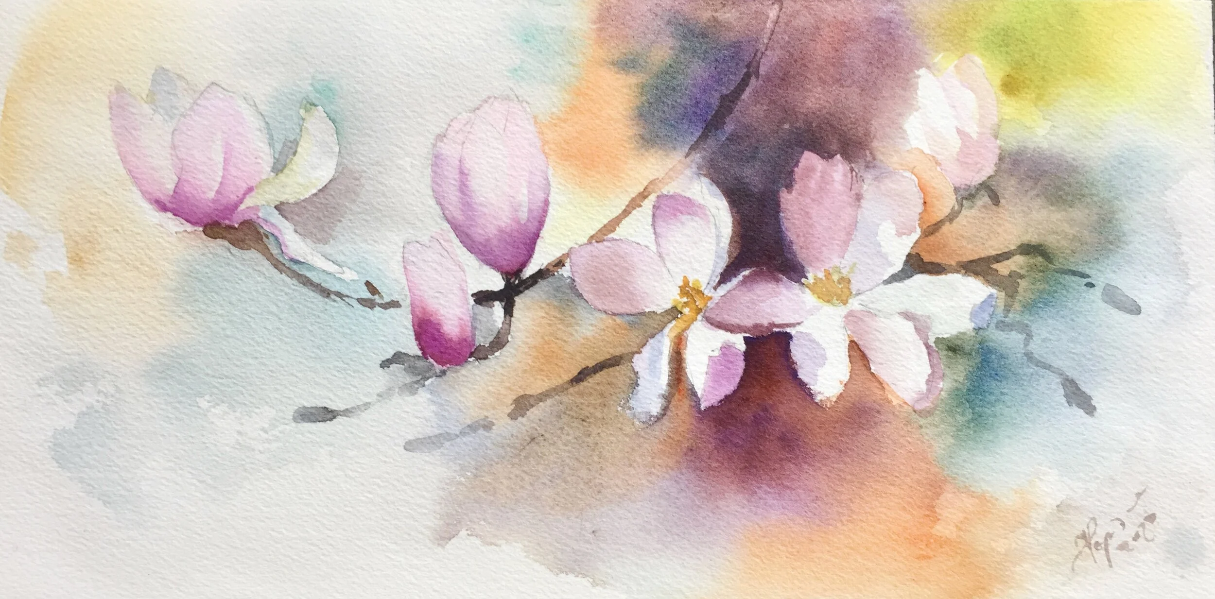 Rămurică cu magnolii