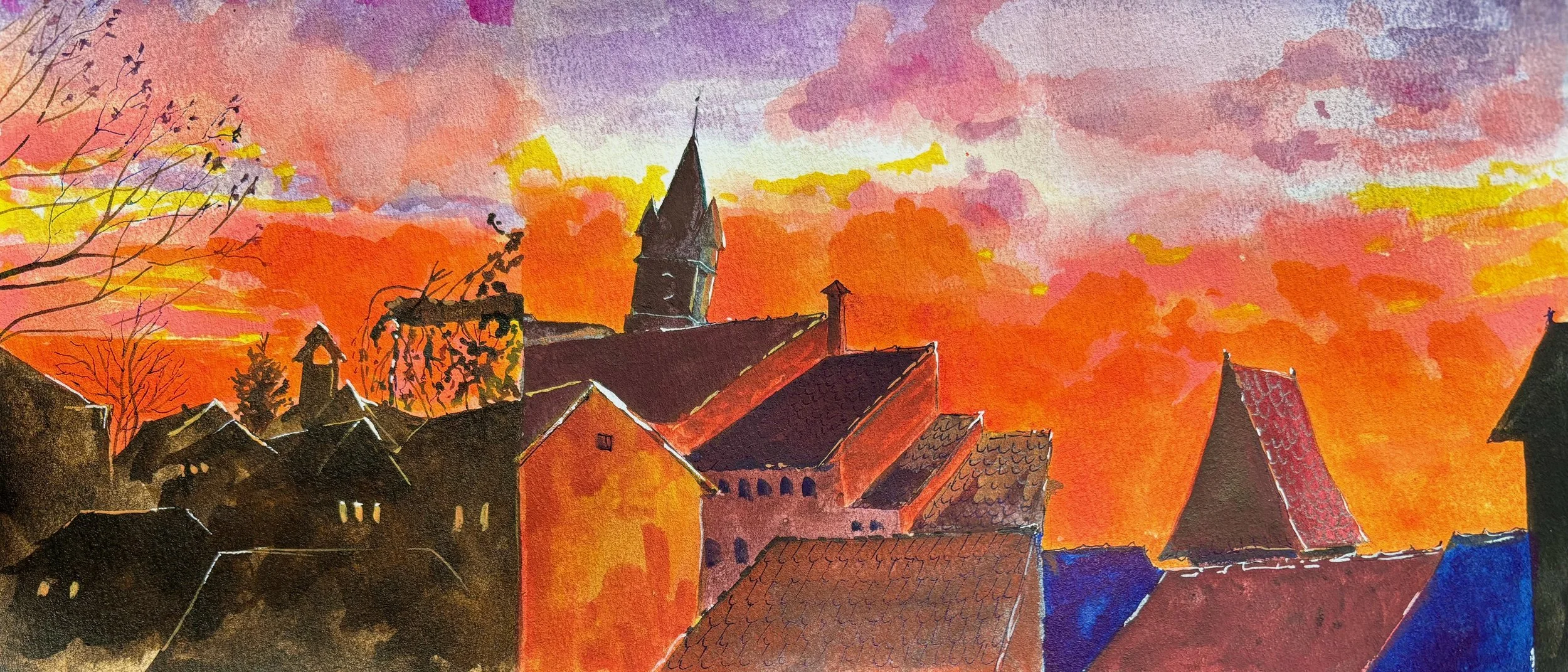 Acoperișurile cetǎții Mediaş