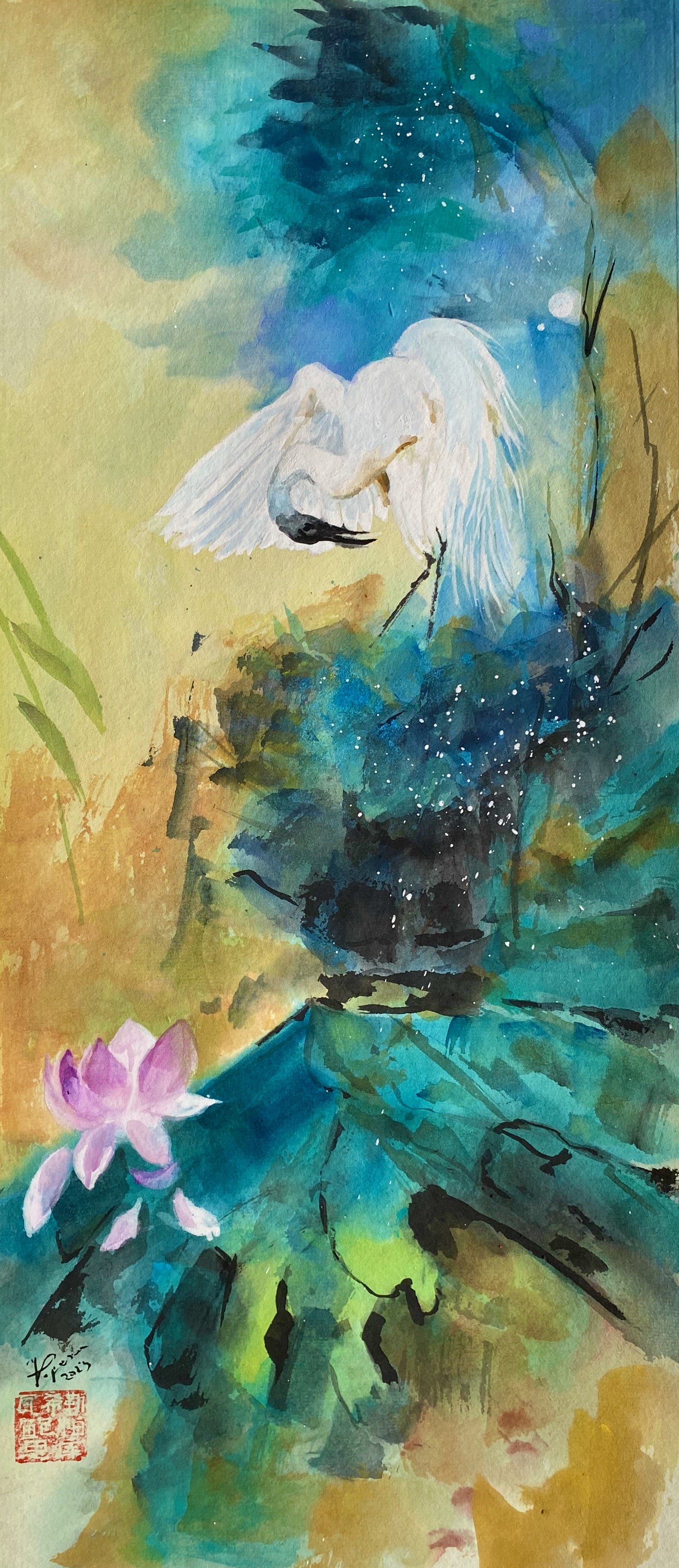 Un put alb de linişte-egreta