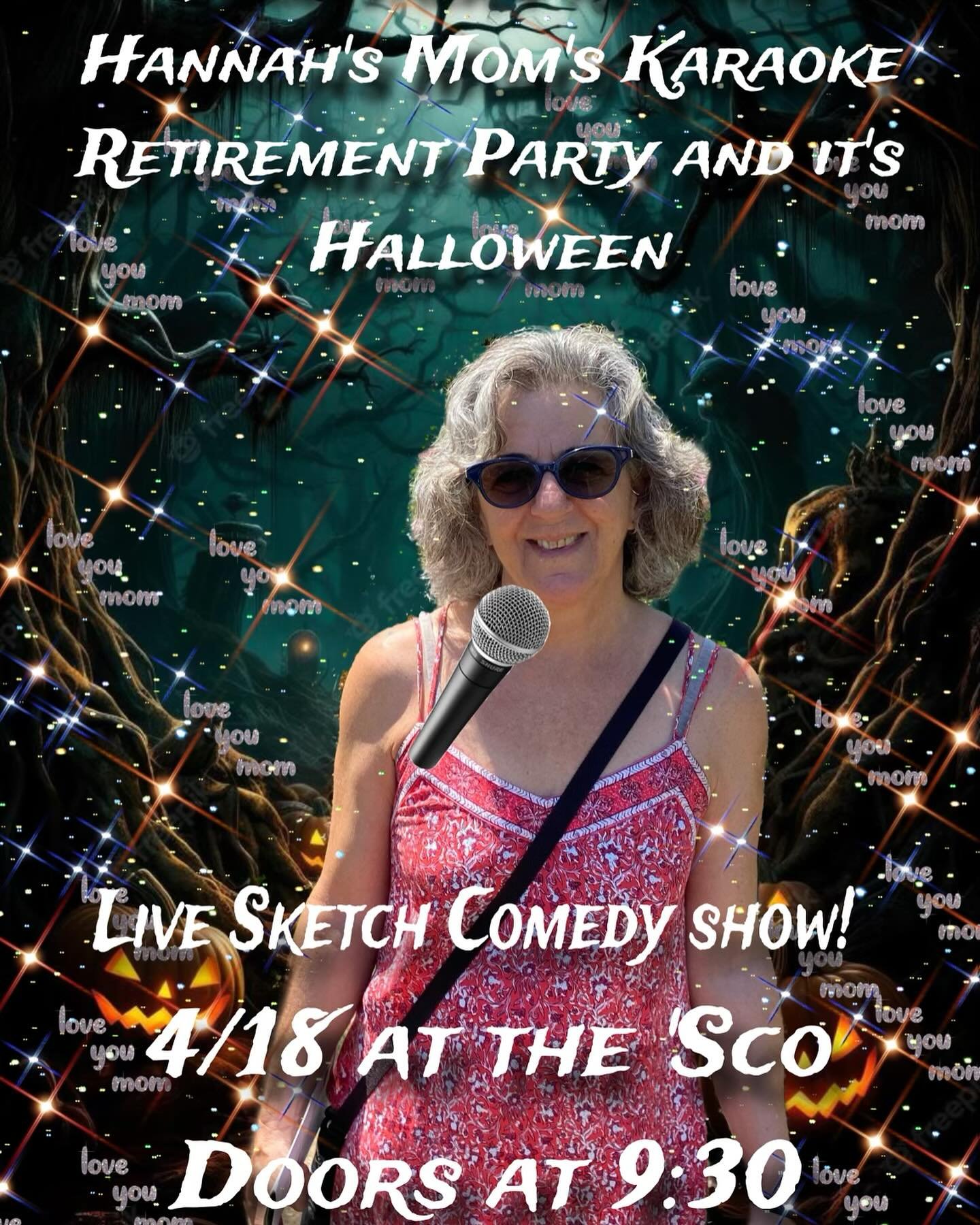 GOOD TALK PRESENTS: HANNAH&rsquo;S MOM&rsquo;S KARAOKE RETIREMENT PARTY AND IT&rsquo;S HALLOWEEN! Come do karaoke and watch incredible comedy from Oberlin&rsquo;s oldest sketch comedy group! THIS THURSDAY AT THE SCO! DOORS OPEN 9:30, SHOW STARTS AT 1