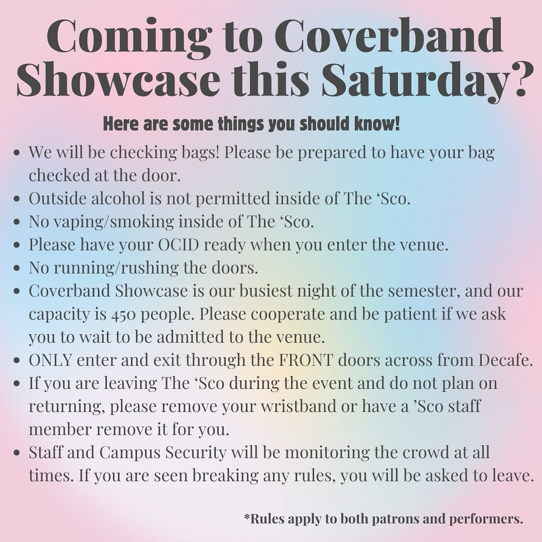 One day until Coverband Showcase&hellip; see you there!