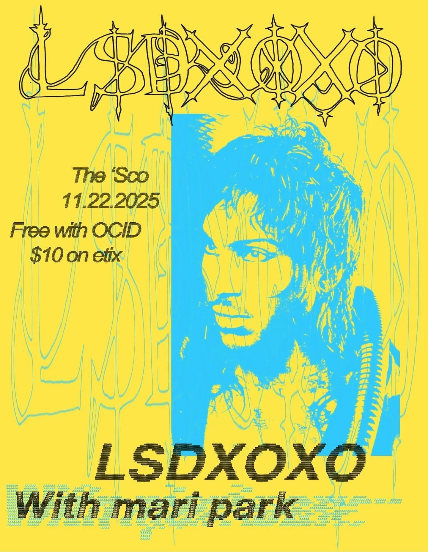 LSDXOXO is a Berlin-based DJ and producer who is coming to bless The &lsquo;Sco with his genre-bending electronic music on Saturday, November 22nd. He blends mainstream pop with hardcore, techno, and Baltimore club styles, and will be accompanied by 