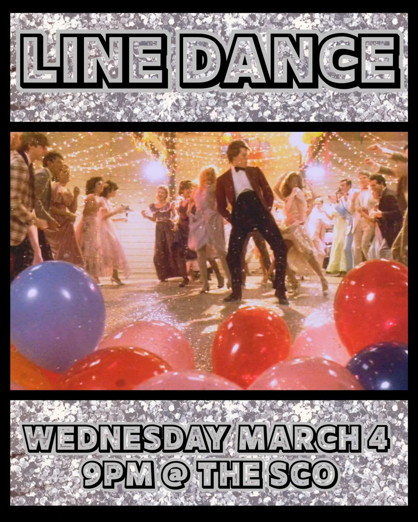 Come to The &lsquo;Sco this Wednesday, March 4th for the first ever line dancing splitchers with @oberlin_linedance !!! Beer, pizza, games, and line dancing 🌟
