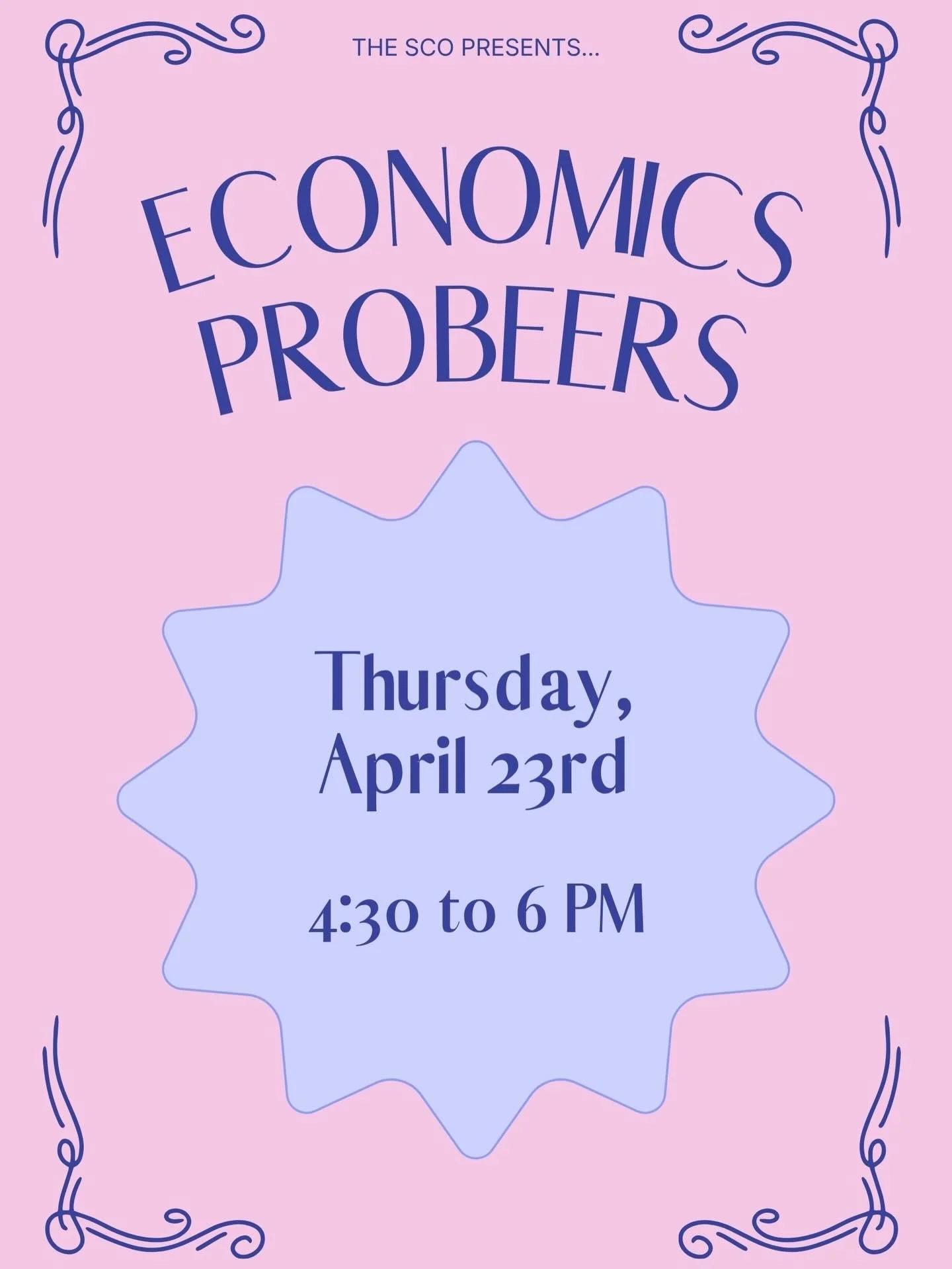 Join the Econ department this Thursday for free popcorn, games, &amp; beverages! 🍻