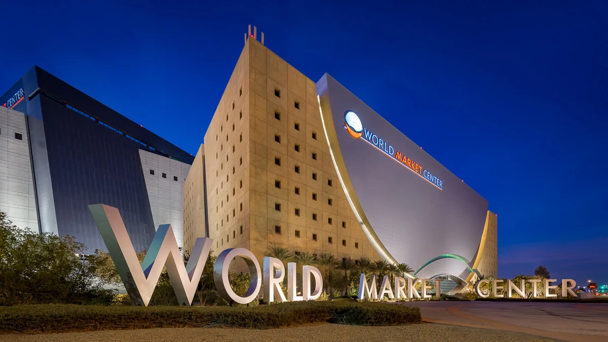 Exterior of the World Market Center, Las Vegas, NV