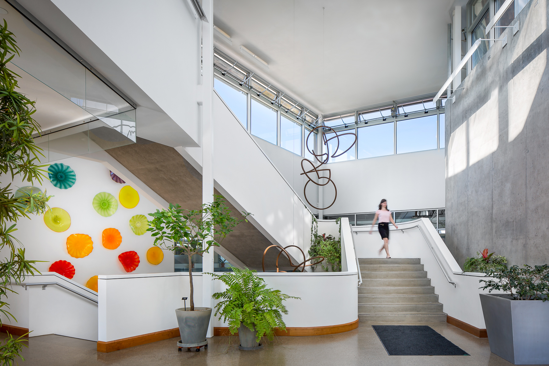Staircase and Artwork with Model