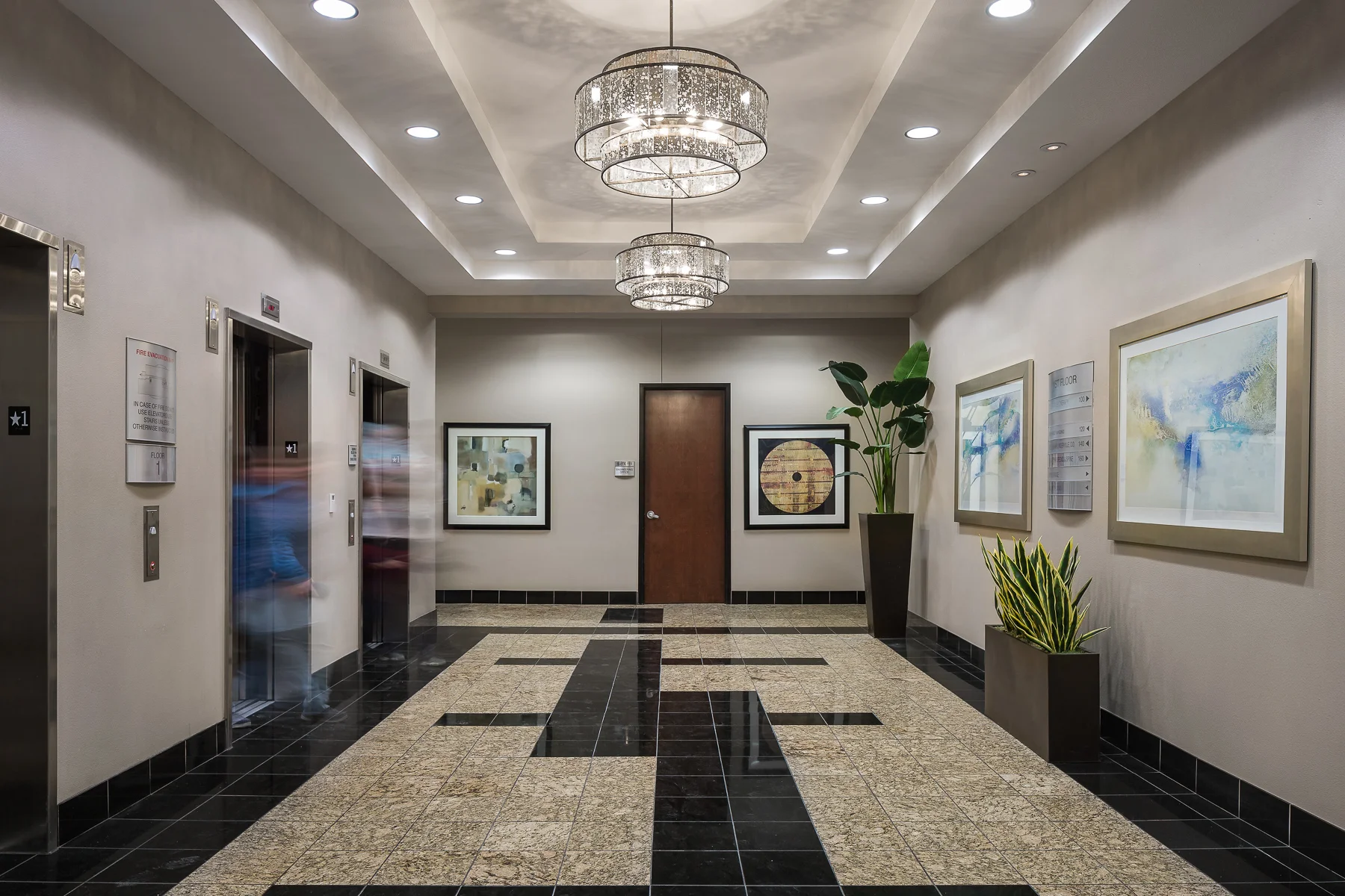 The Parkway Summerlin Office Building Elevator Lobby