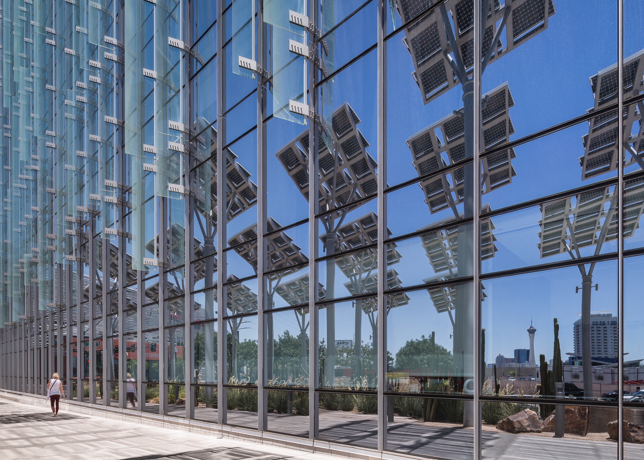 Las Vegas City Hall Solar Panel Reflections