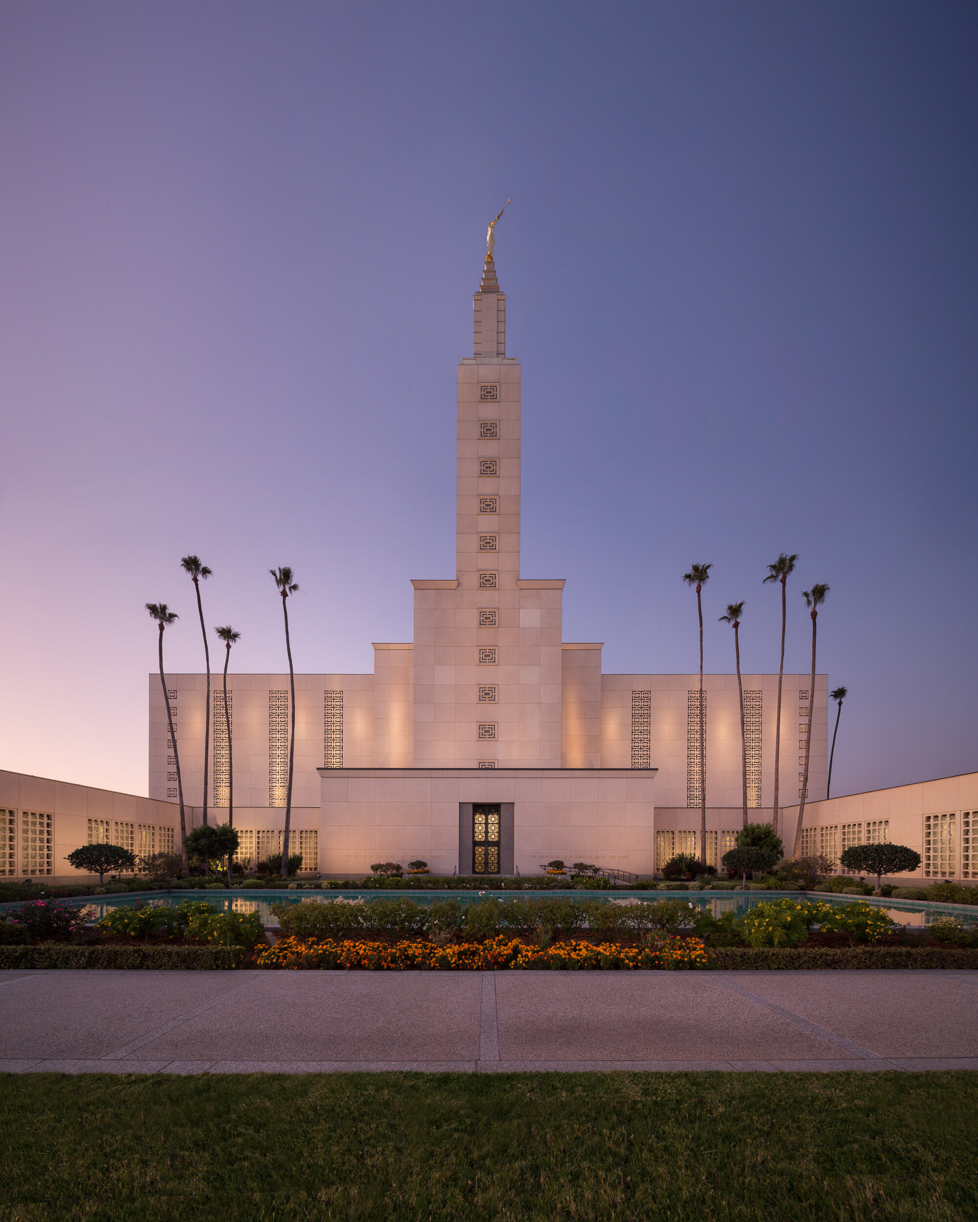 Los Angeles California Temple Twilight