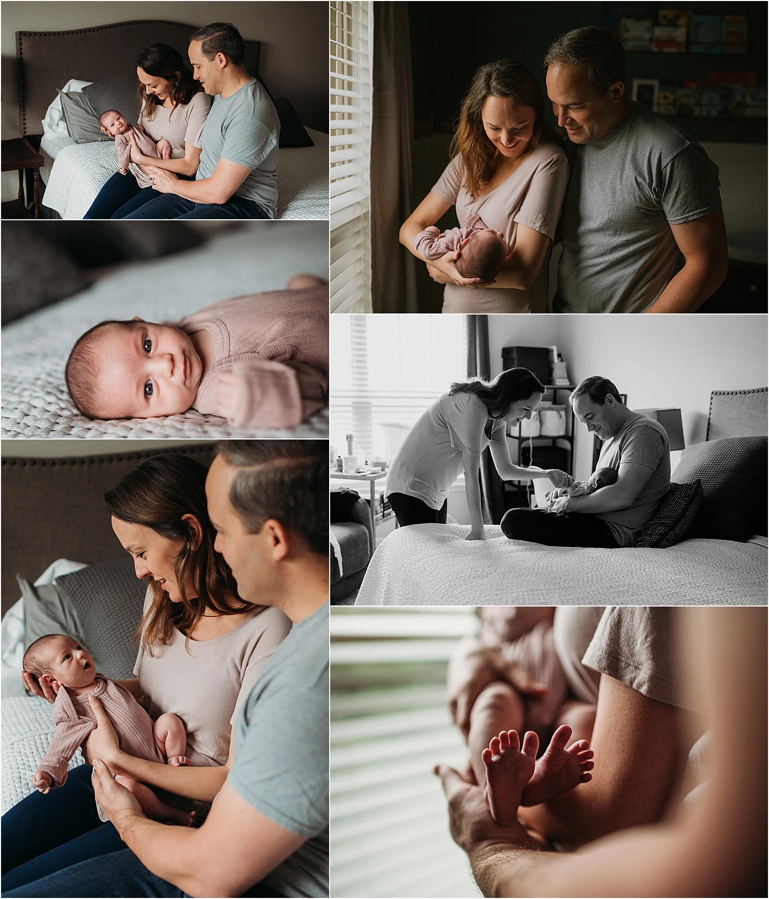Dark and moody newborn photos