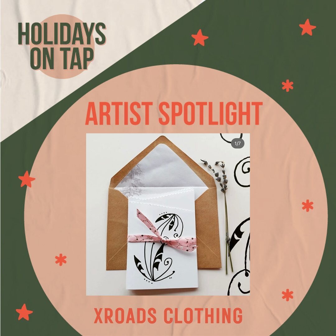 Join @xroadsclothing for her first holiday market of the year tomorrow night! Join us @stormpeakbrewingco from 5-9 PM. We&rsquo;ll have 10 local artisans and makers selling all kinds of goods including jewelry, home goods, prints, knits, and more!

#