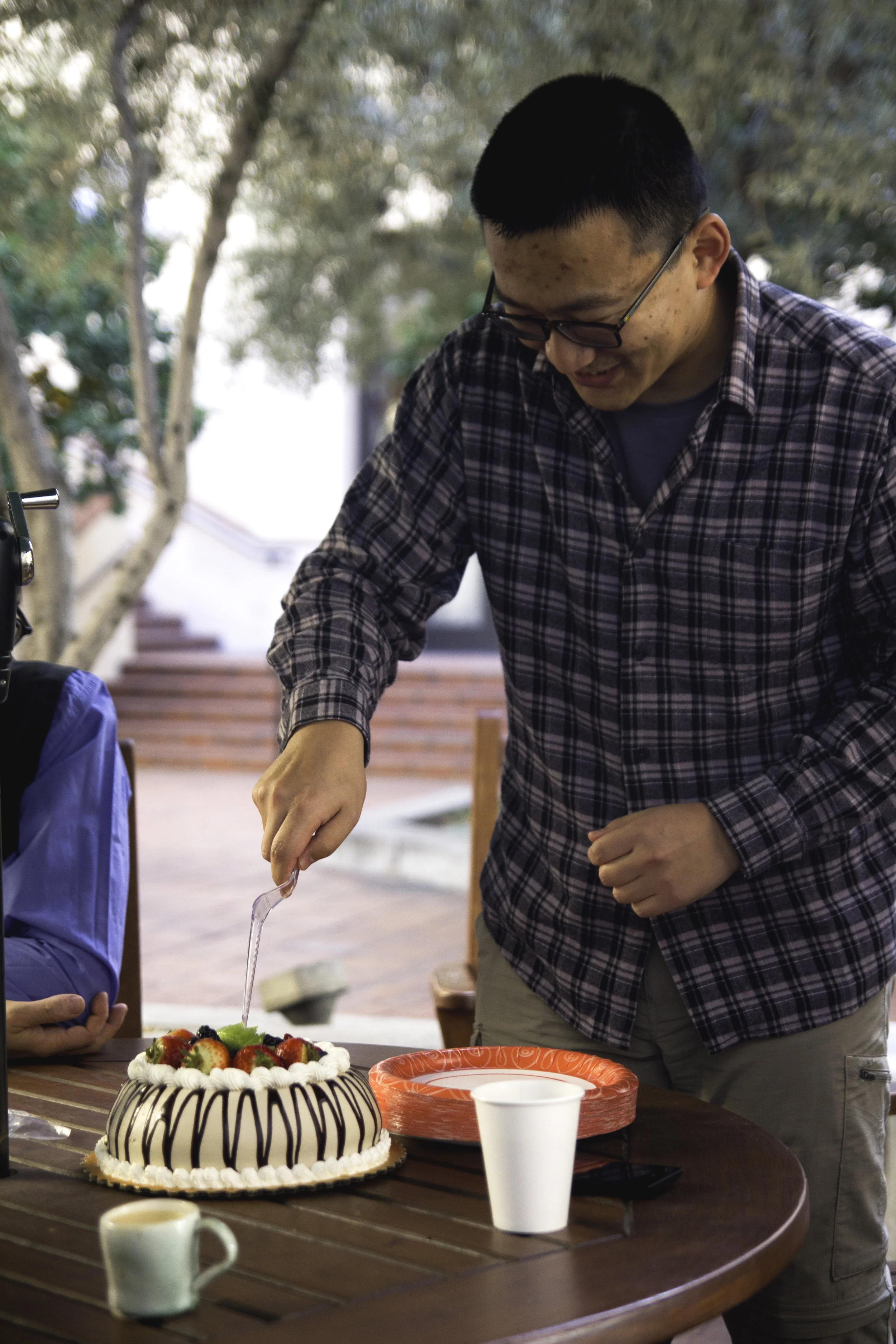 Bo was very delighted with the cake.
