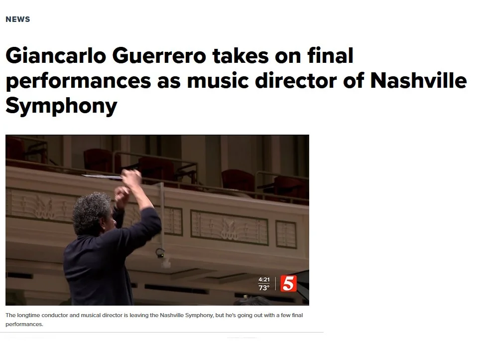 News Channel 5: Giancarlo Guerrero takes on final performances as music director of Nashville Symphony