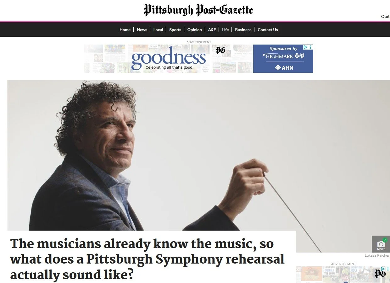 Pittsburgh Post-Gazette: The musicians already know the music, so what does a Pittsburgh Symphony rehearsal actually sound like? 