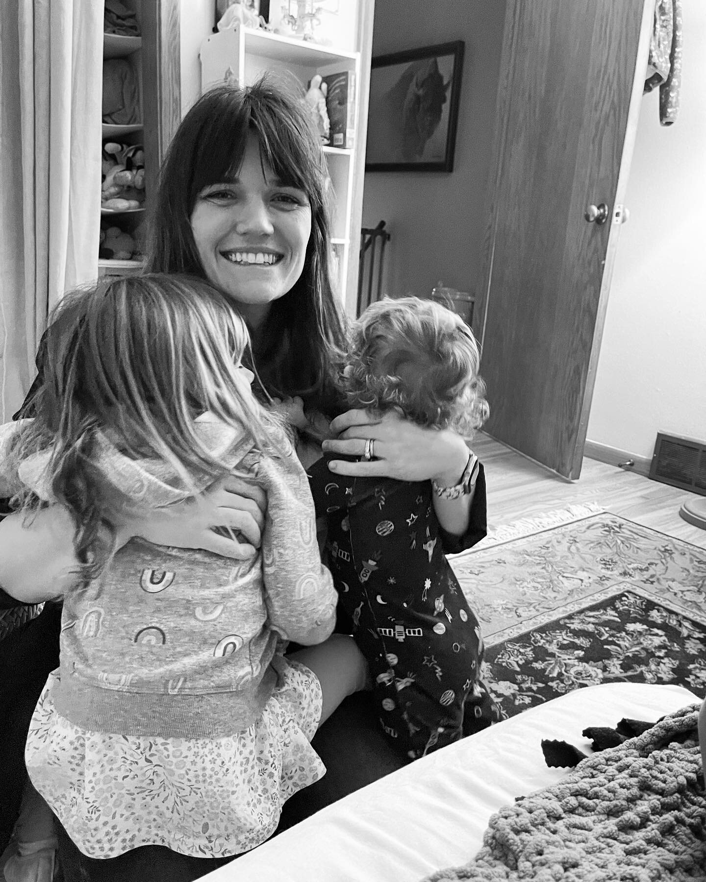My heart, soul and forever Valentine snuggled up with our precious little angels. I love you @kimmygracehair. I&rsquo;m a lucky man to be blessed with the three of you in my life.