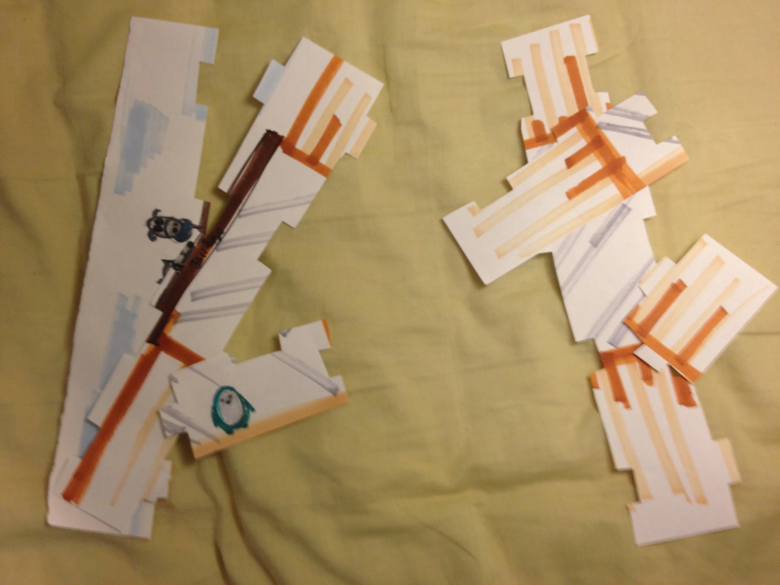 I wanted to incorporate traditional gameplay such as puzzles games with modern iPad games.