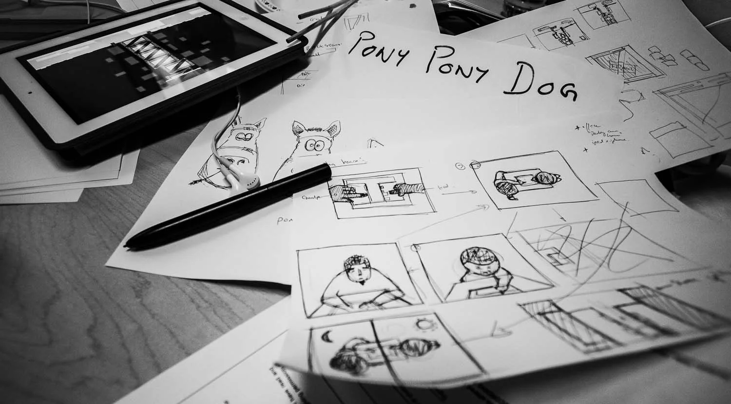 Creating the story boards and designing user interfaces.
