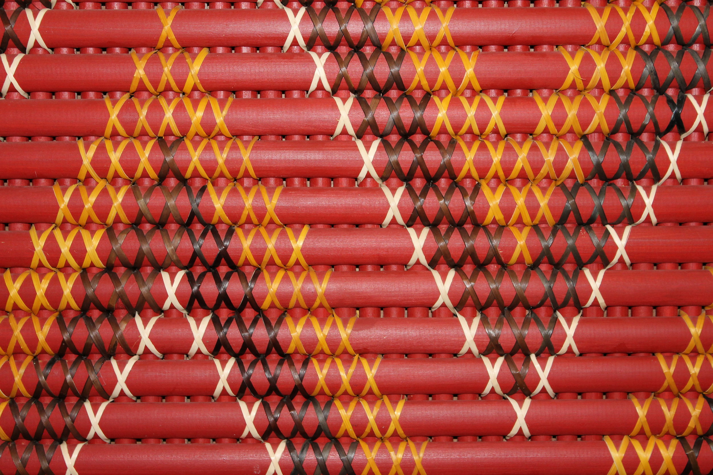 A traditional Tukutuku pattern inside Omaka Marae.