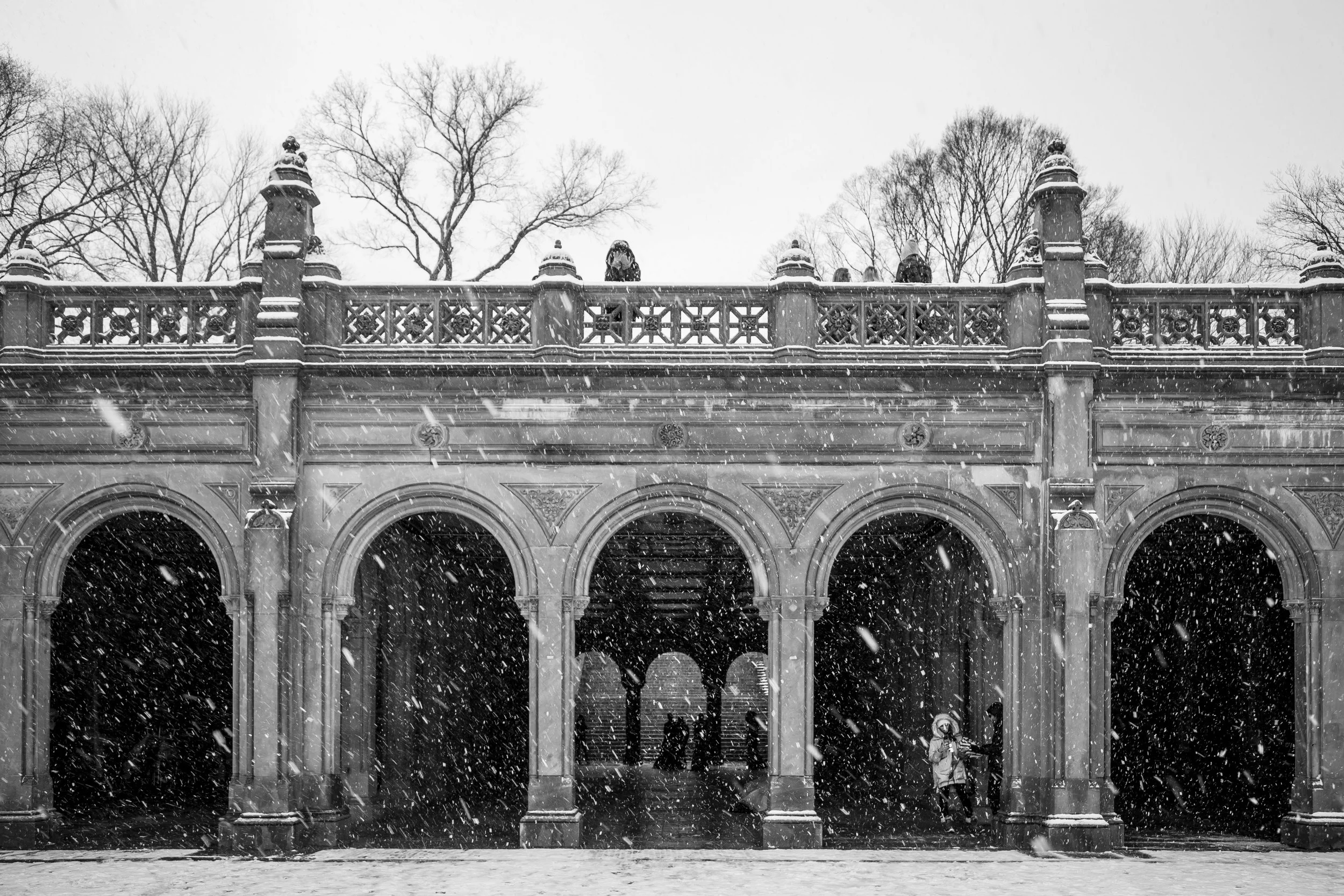 Bethesda Terrace in winter
