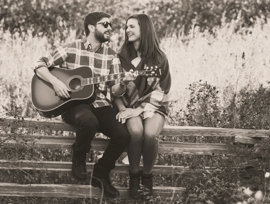 J&S Engagement Photo 4 - Black and White