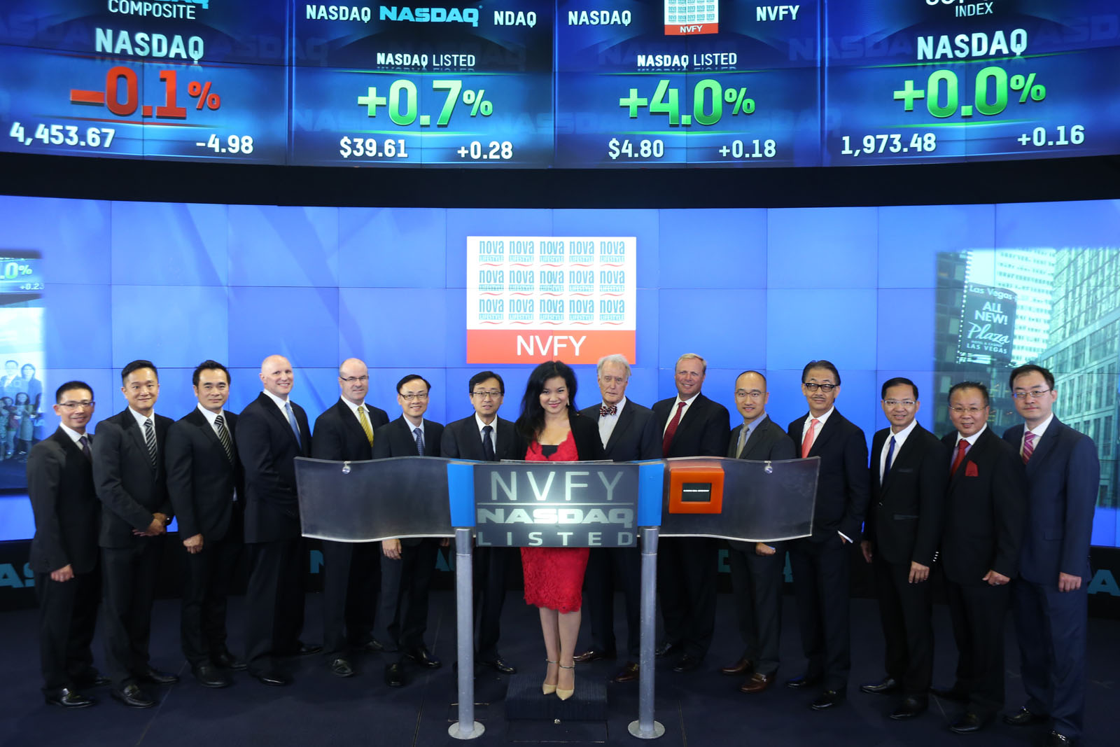 Nova LifeStyle NASDAQ Closing Bell Ceremony Times Square, New York City, July 2 2014
