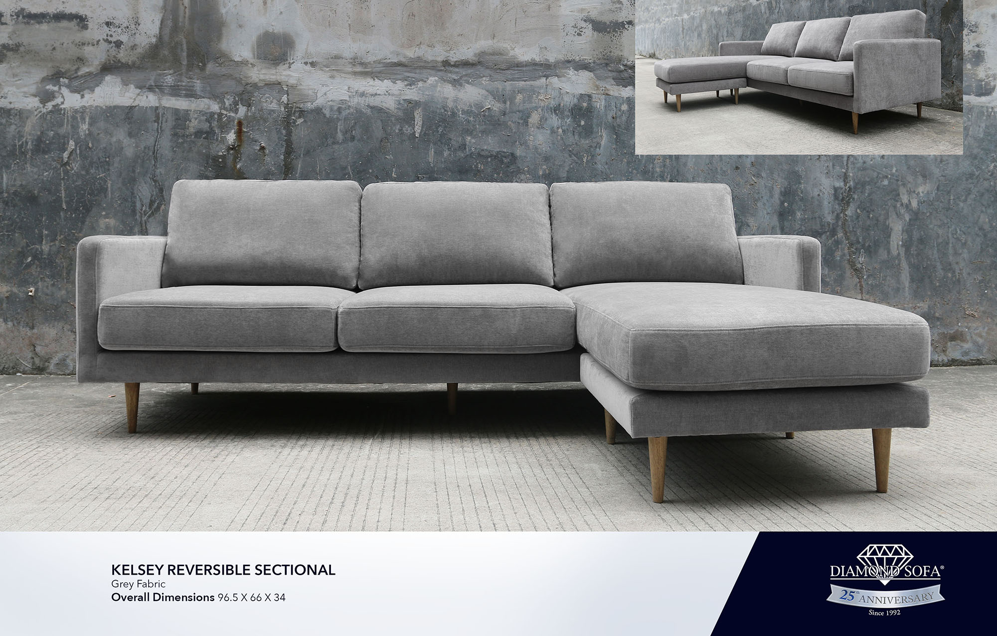 Kelsey Reversible Sectional (NEW)
