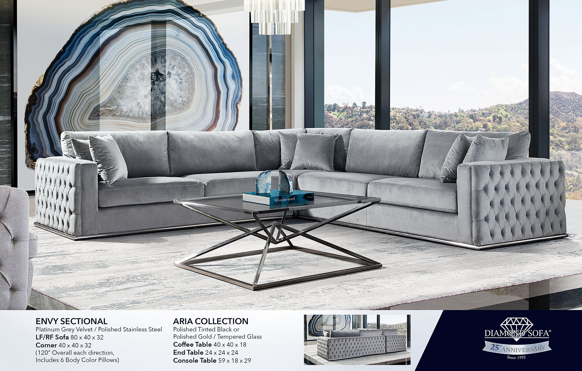 Details about   Coasters Furniture Silver Velvet Bling Storage Sofa Sectional Living Room Set 