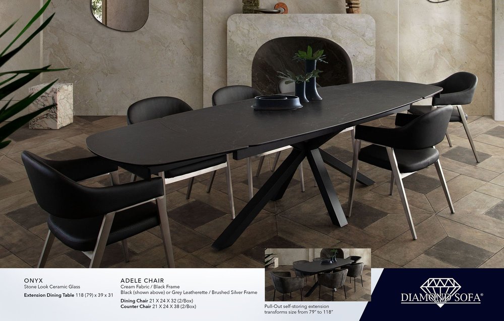 Onyx Dining Table — Diamond Sofa