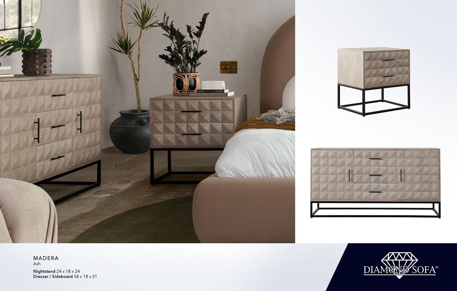 Nightstands and Dressers  Diamond Sofa