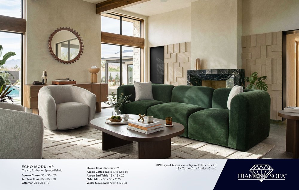 Echo Modular Spruce — Diamond Sofa