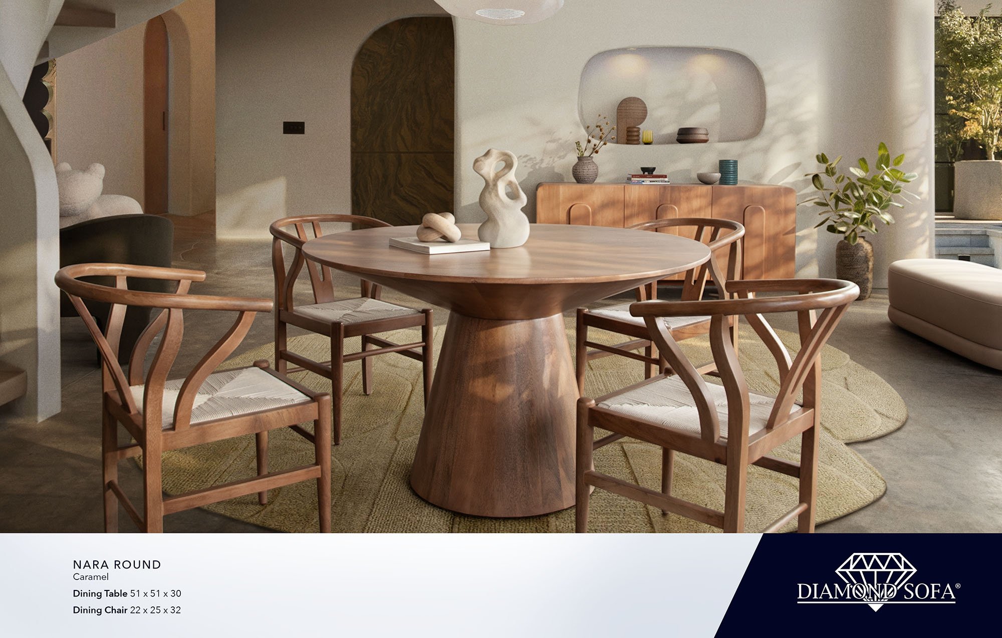 Nara Round Table | Nara Chair