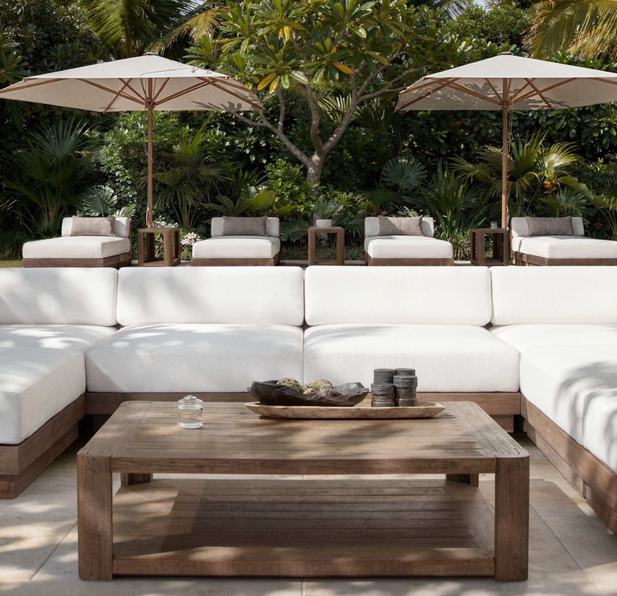 SUMMIT - our first outdoor collection debuts at the 2026 Las Vegas Market. 

An uncompromising approach to open air living with @sunbrella fabric and Teak frame, further blurring the line between interior and exterior living into a unified sense of p