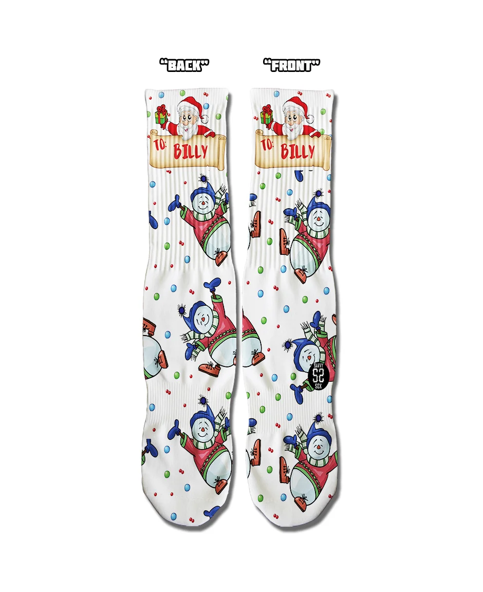 Christmas Snowman Socks