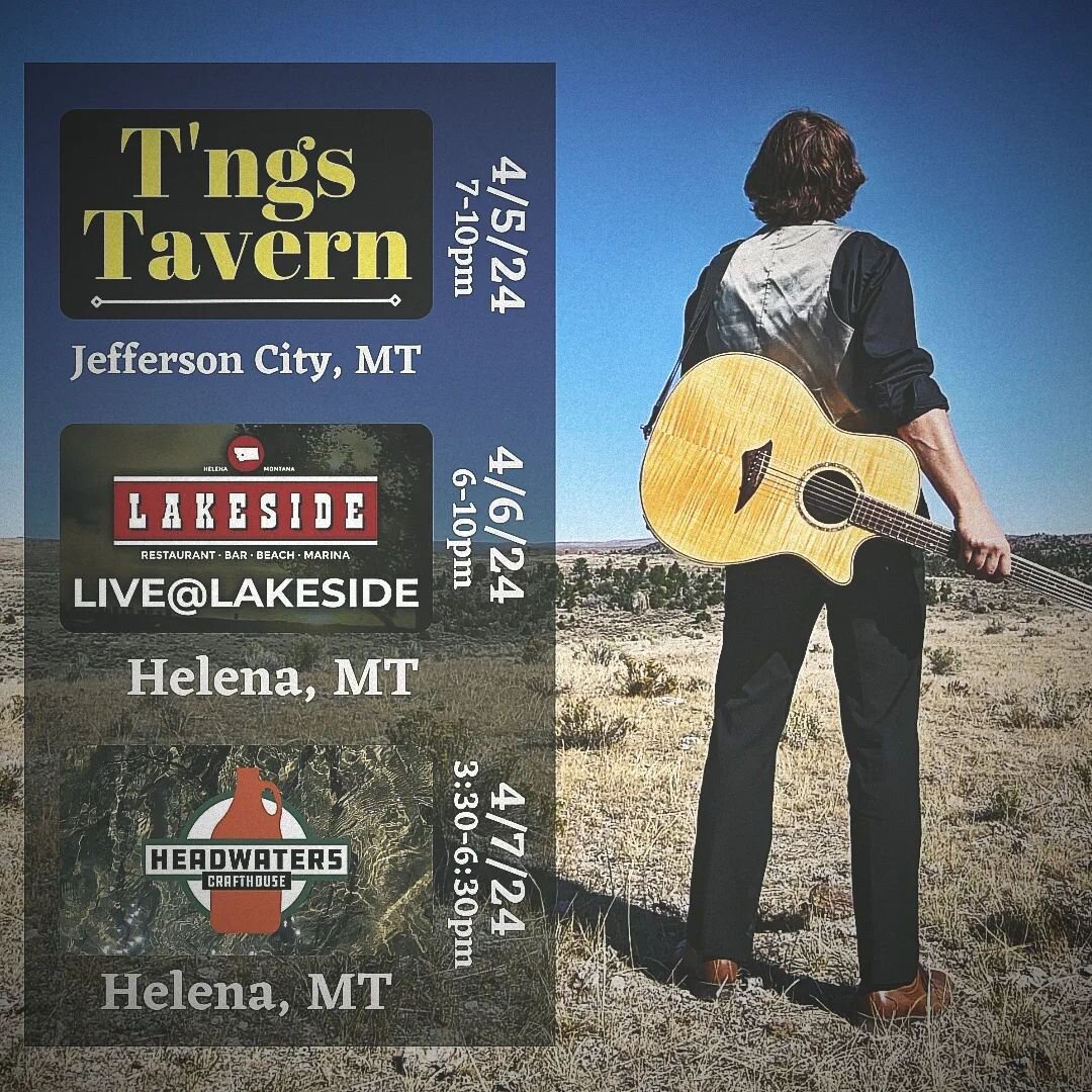 Quick update for this week's gigs. Added Helenas Headwaters Crafthouse to the list. Come on out folks. Lakeside tonight and Headwaters tomorrow! 

#montanabar #montanabeer #montanamusic #helenaevents #helenamontana #montanalivemusic #helenamusic #liv