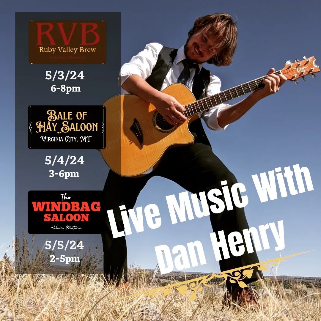 Hitting the road for a few days this week before returning to downtown Helena for Cinco de Mayo! 

5/3 Ruby Valley Brew 6pm,  Sheridan, MT
5/4 Bale of Hay Saloon 3pm, Virginia City, MT
5/5 Windbag Saloon 2pm, Helena, MT

#montanabar #montanabeer #mon