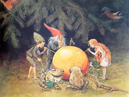 Illustration from The Sun Egg by Elsa Beskow