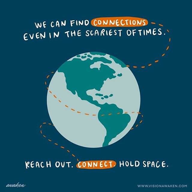 We can find connections even in the scariest of times 💖 
#connection #earthday #community