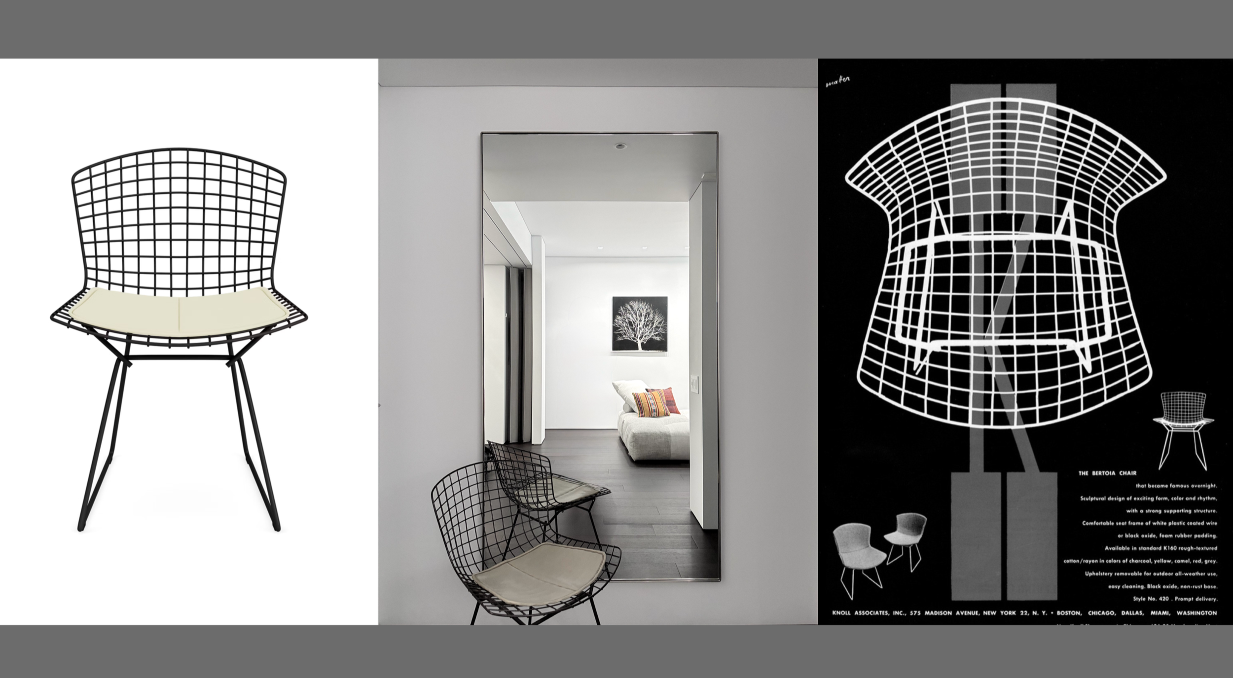 空間中的空氣雕塑：Bertoia Side Chair 鐵絲單椅的結構美學
