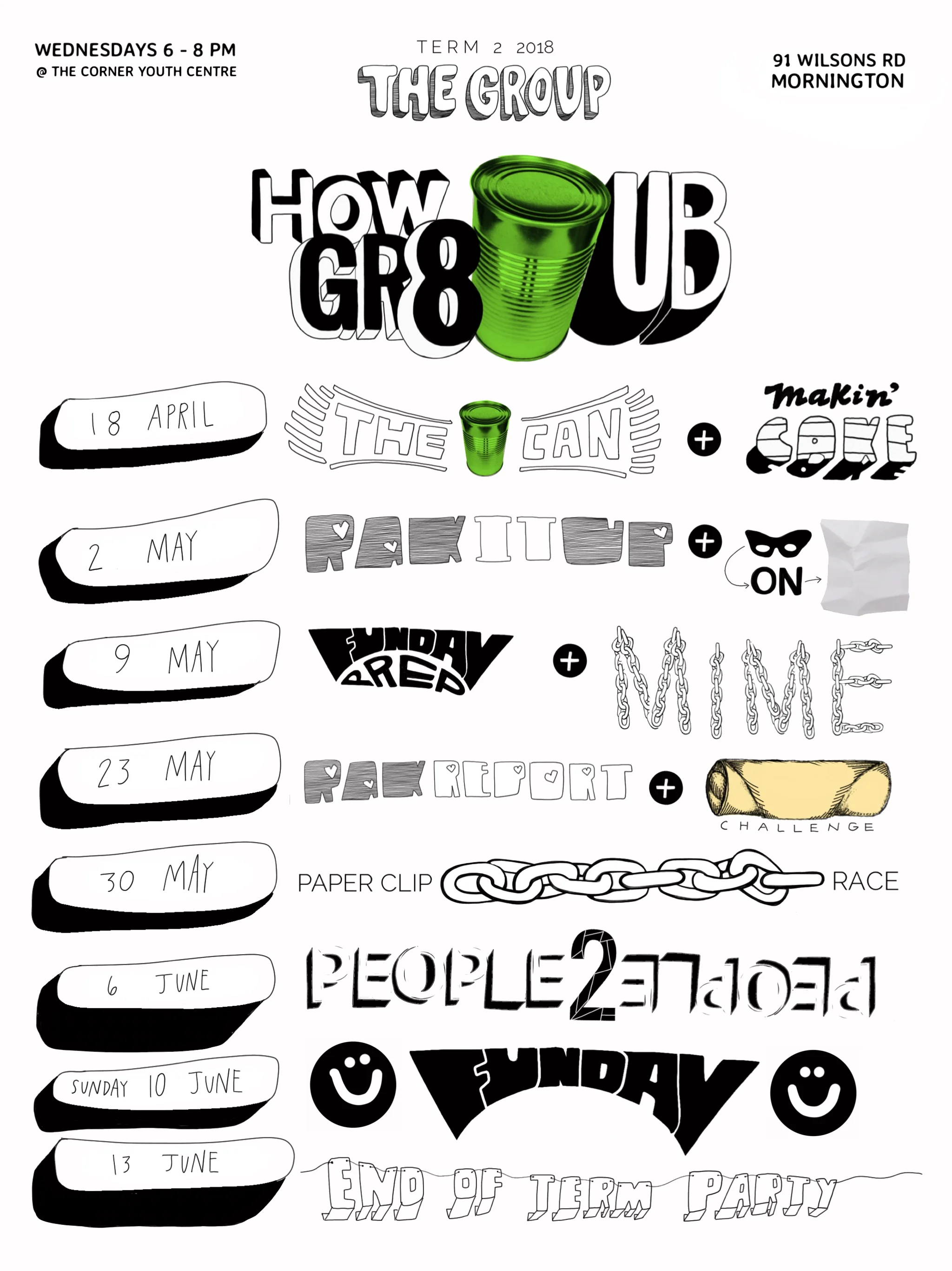 Term 2 Calendar - The Teen Group