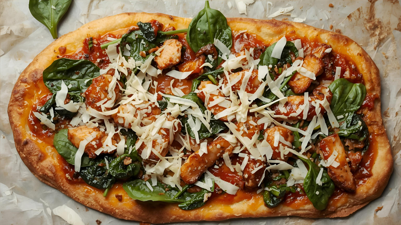 BBQ Chicken Flatbread Pizza