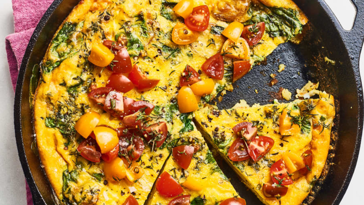 Spinach Potato Breakfast Frittata