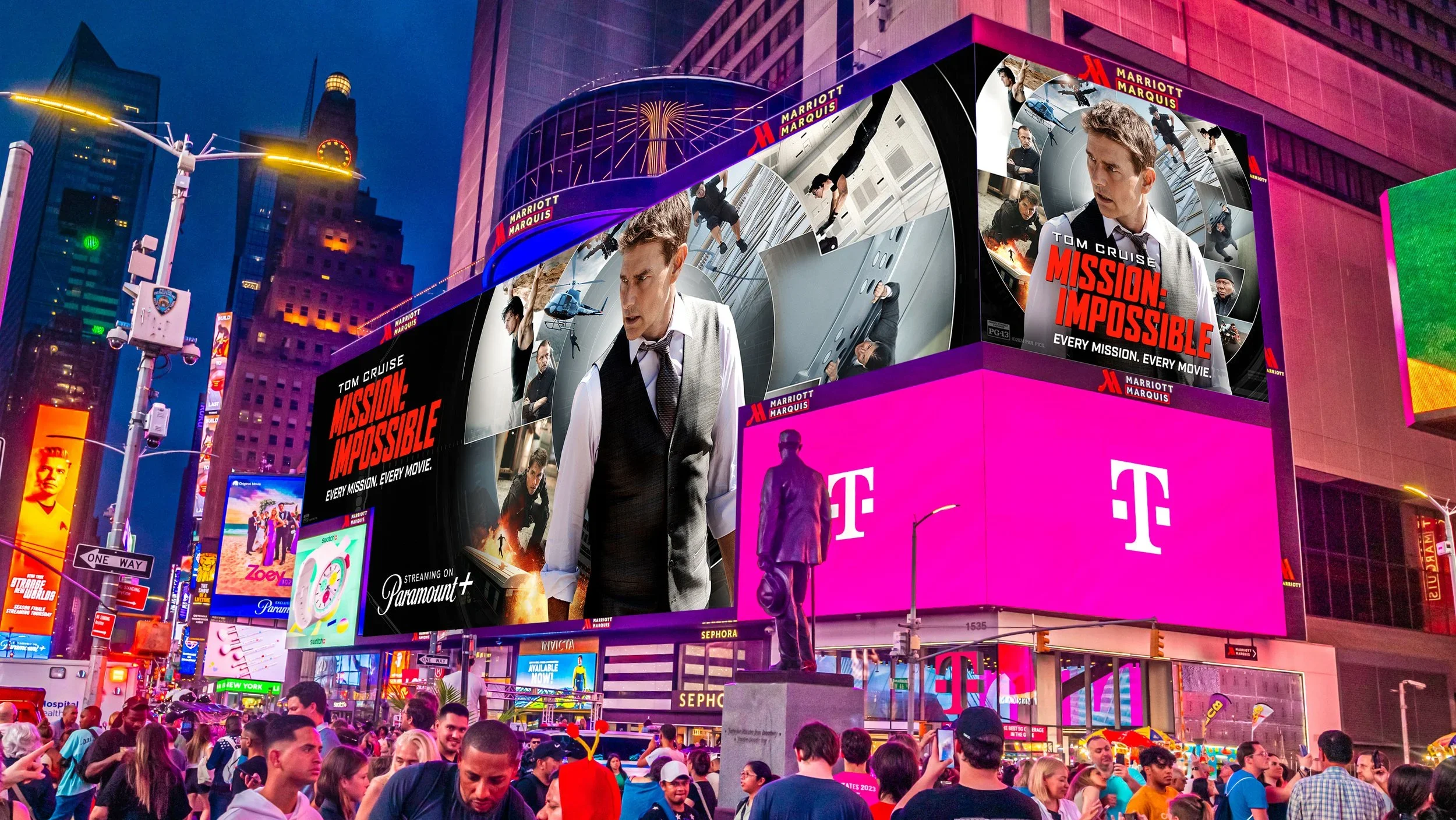   Mission: Impossible  on  Paramount+  DOOH advertisement 