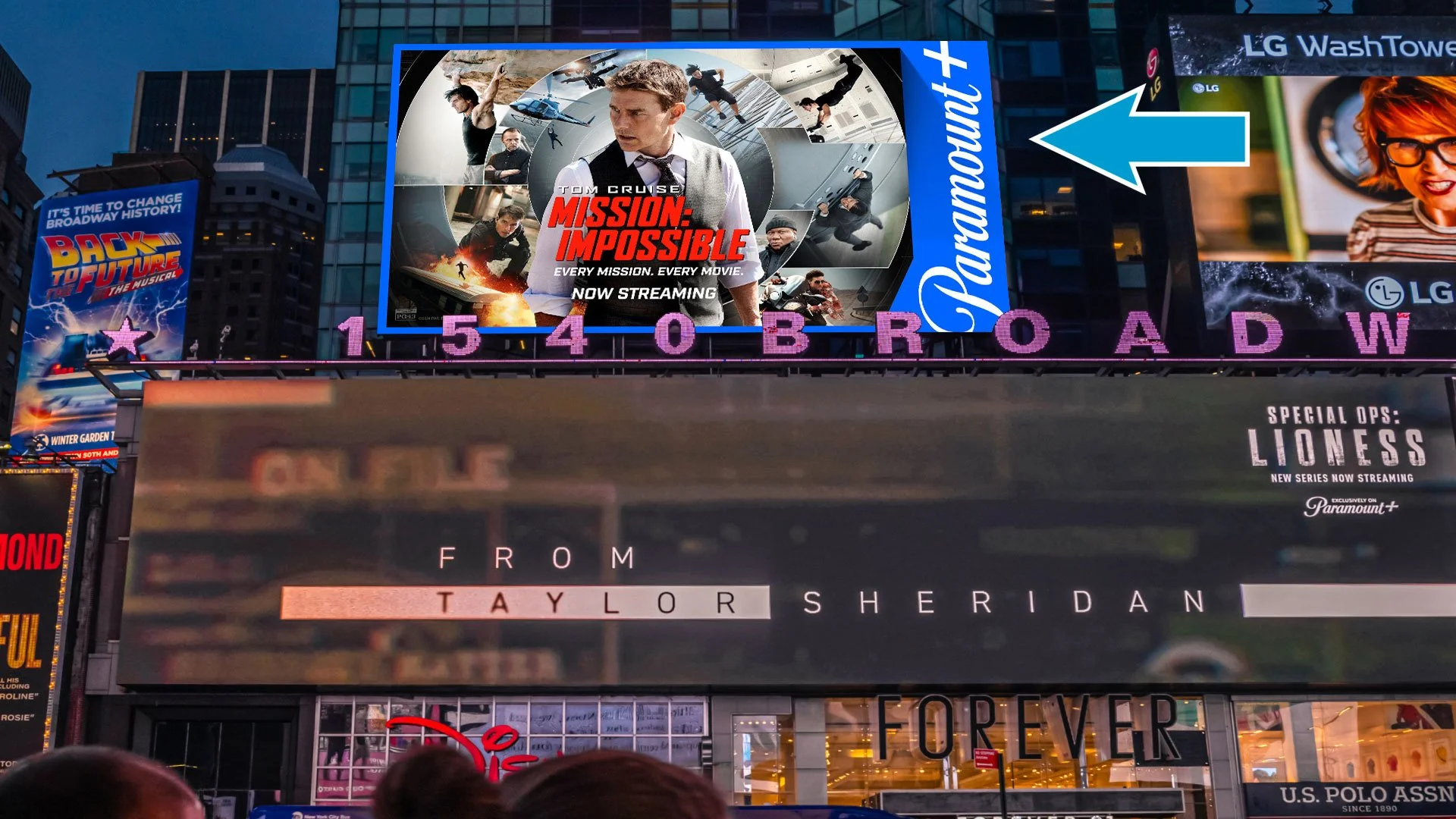   Mission: Impossible  on  Paramount+  DOOH advertisement 