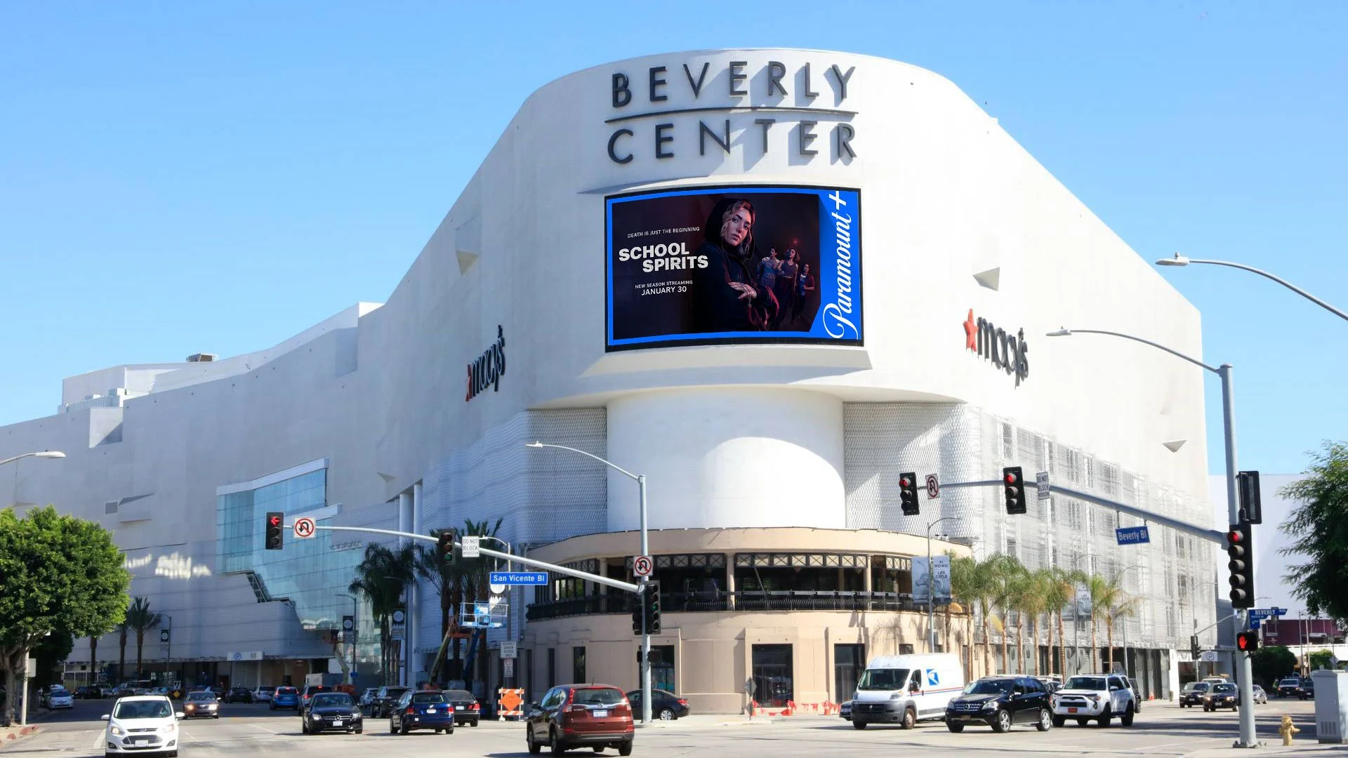   School Spirits  on  Paramount+  DOOH advertisement 