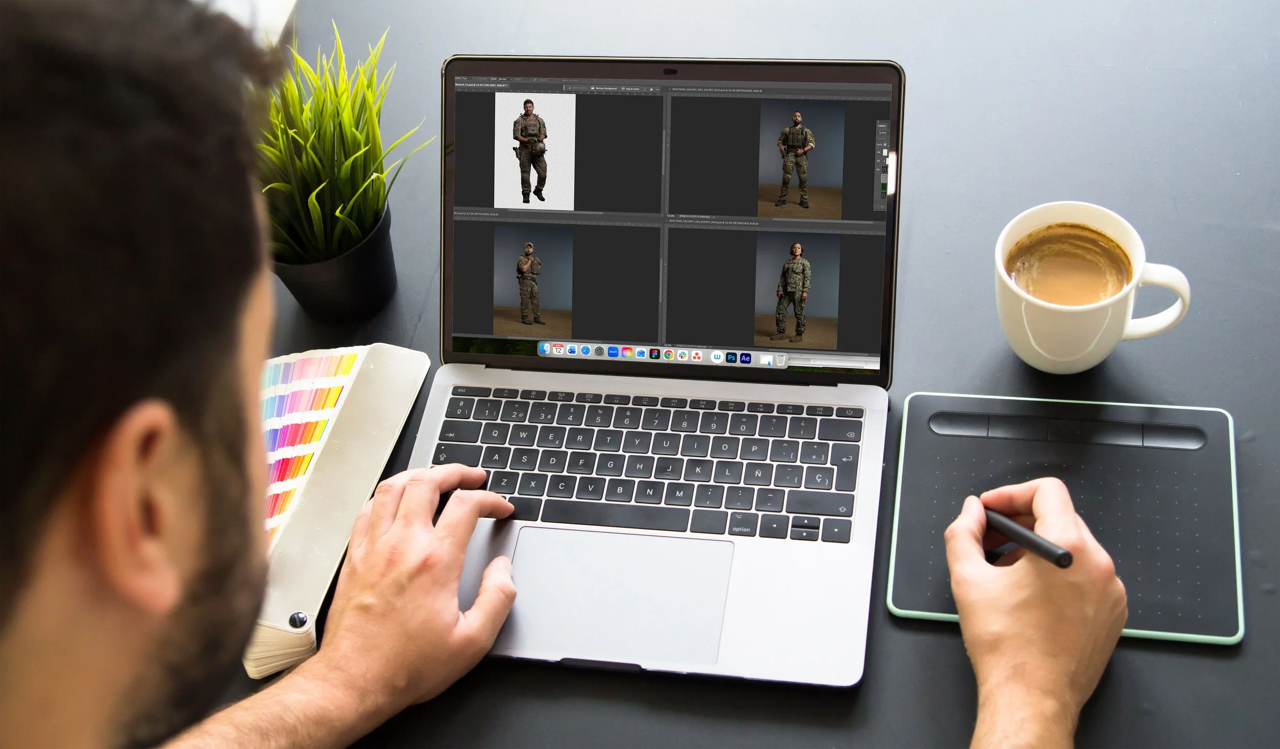  BTS key art design workflow for  SEAL TEAM  on  Paramount+  