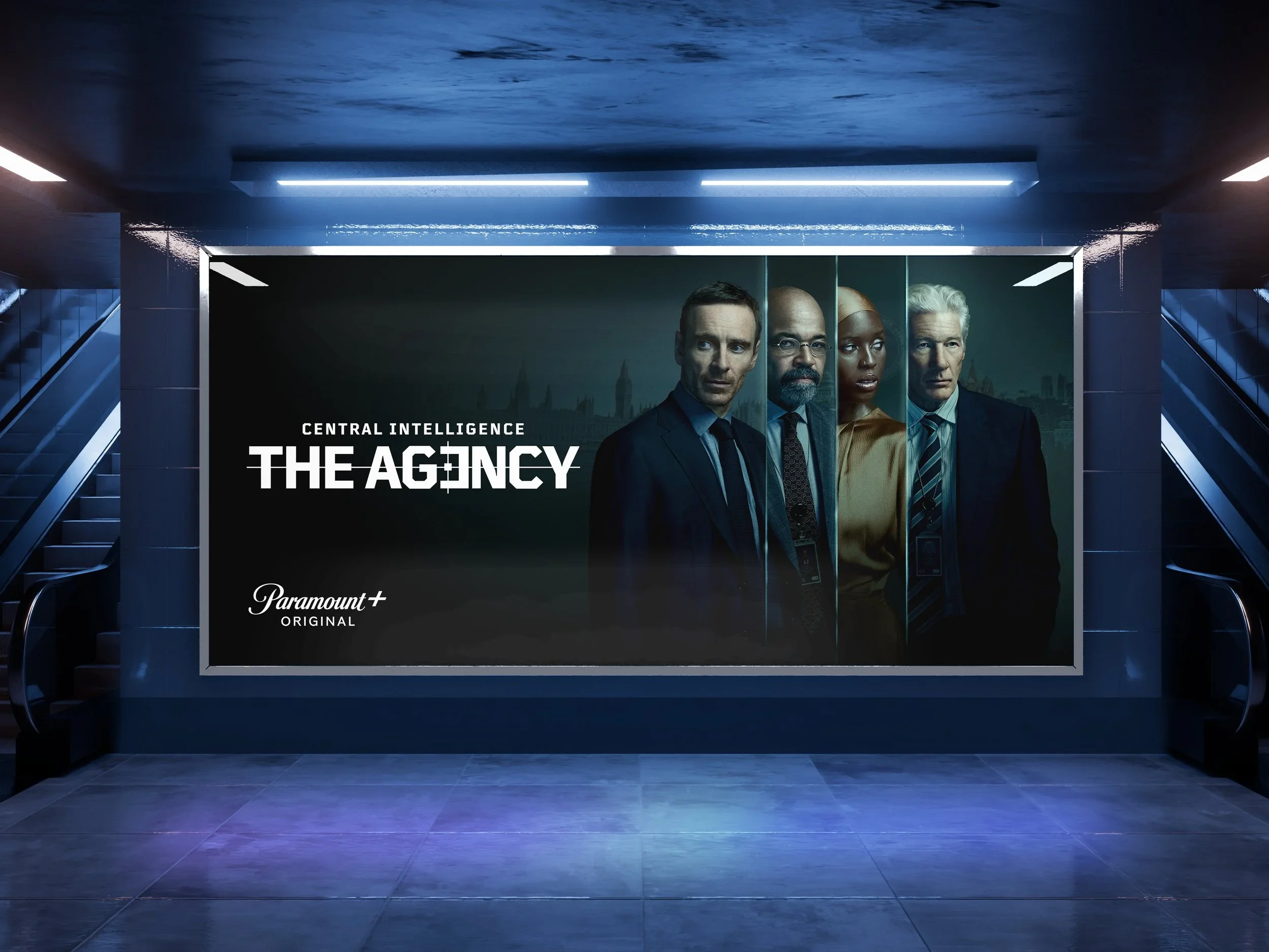   The Agency  on  Paramount+  DOOH advertisement 