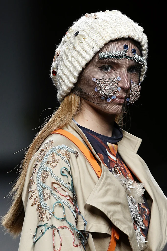 I was commissioned to develop a series of embroidery mask and beanies for designer Amai Rodriguez to be shown dung the Mercedes Benz Fashion week 2017. embroidery pieces. 2017