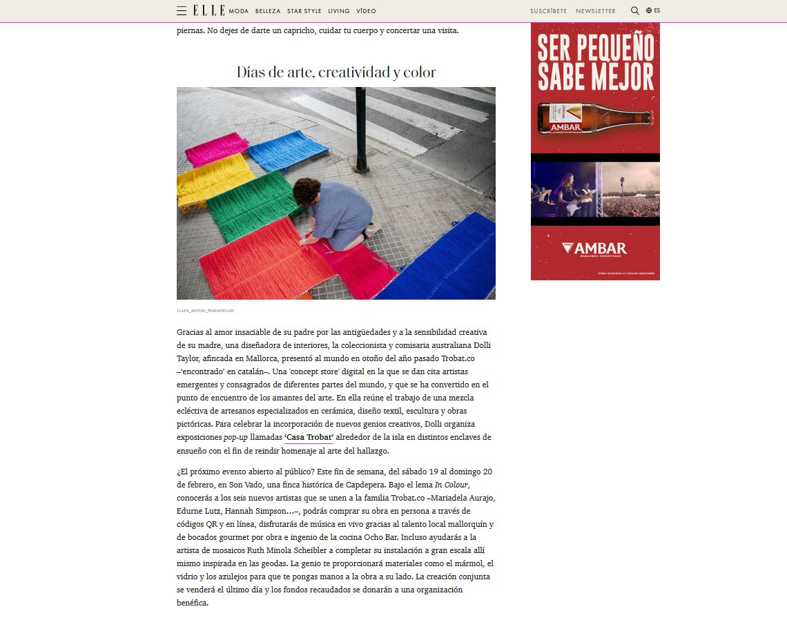 Revista Elle - Días de arte, creatividad y color
