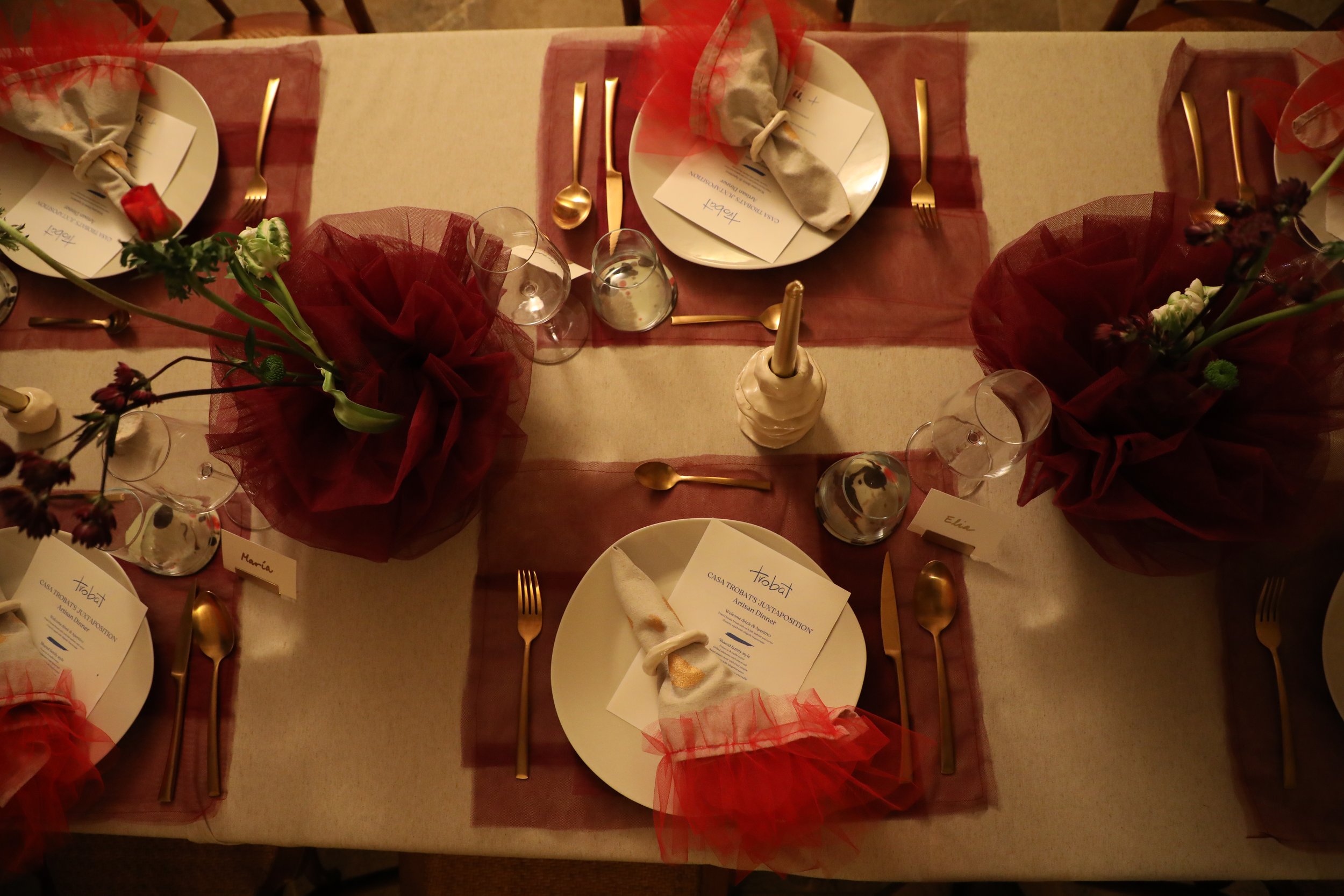 Table set for Trobat - detail 